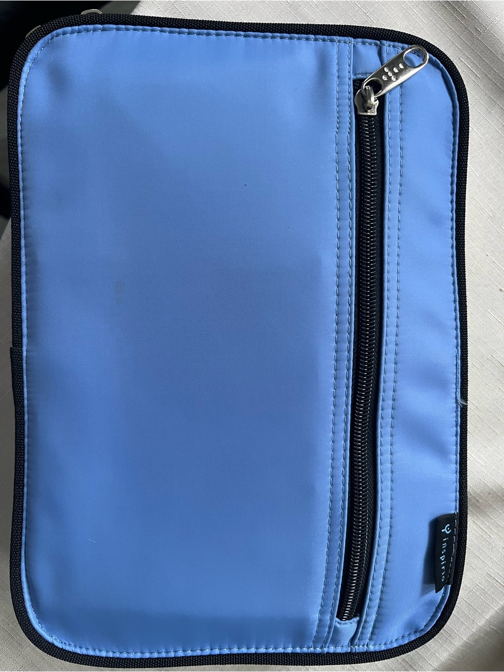 Men's Light Blue Zip Travel Organizer Pouch